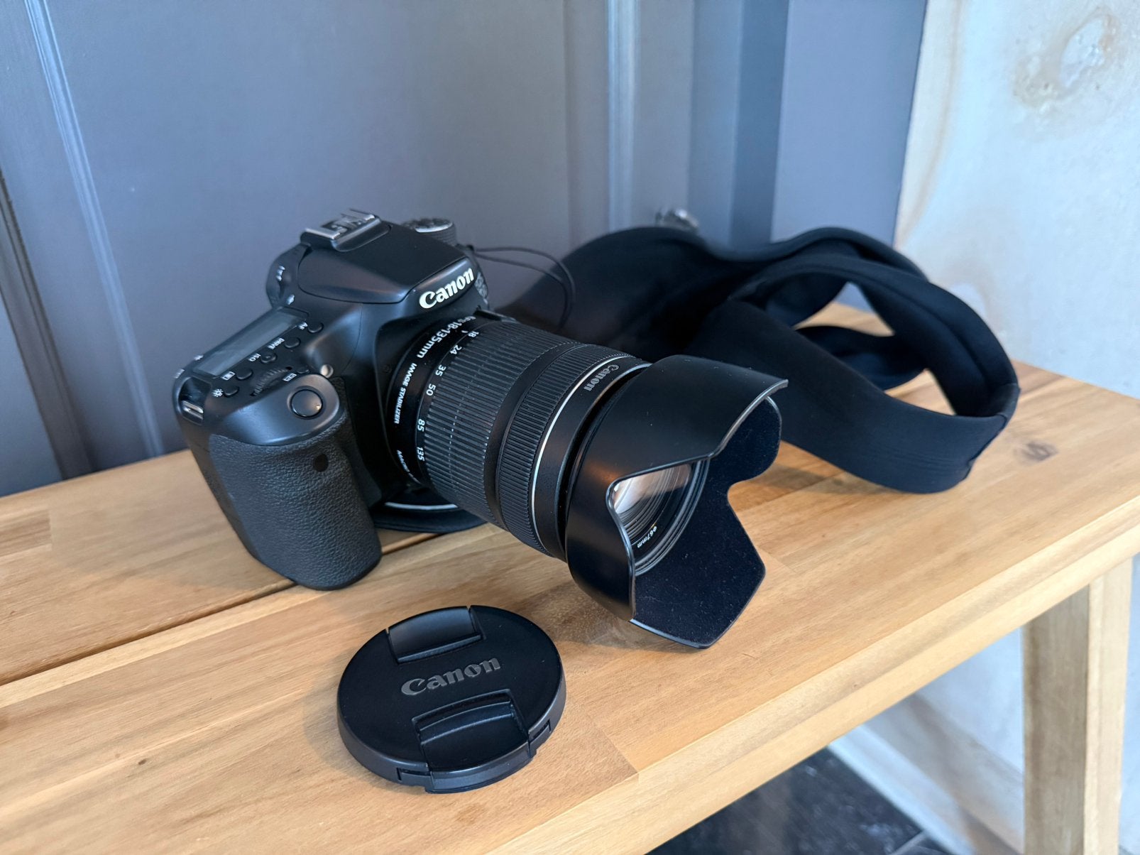 Canon EOS 70D + 18-135mm complete DSLR set, Audio, Tv en Foto, Ophalen, Zo goed als nieuw, Spiegelreflex, Canon