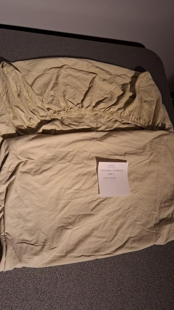 Hoeslaken kinderbed groen, Jongetje of Meisje, Hoeslaken of Sloop, Ophalen of Verzenden, Zo goed als nieuw