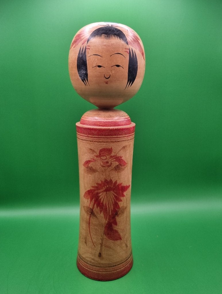 Kokeshi Naruko vintage de Shoji Sakurai (1927-2011), Antiquités & Art, Enlèvement ou Envoi, Japon, Bois, Peint