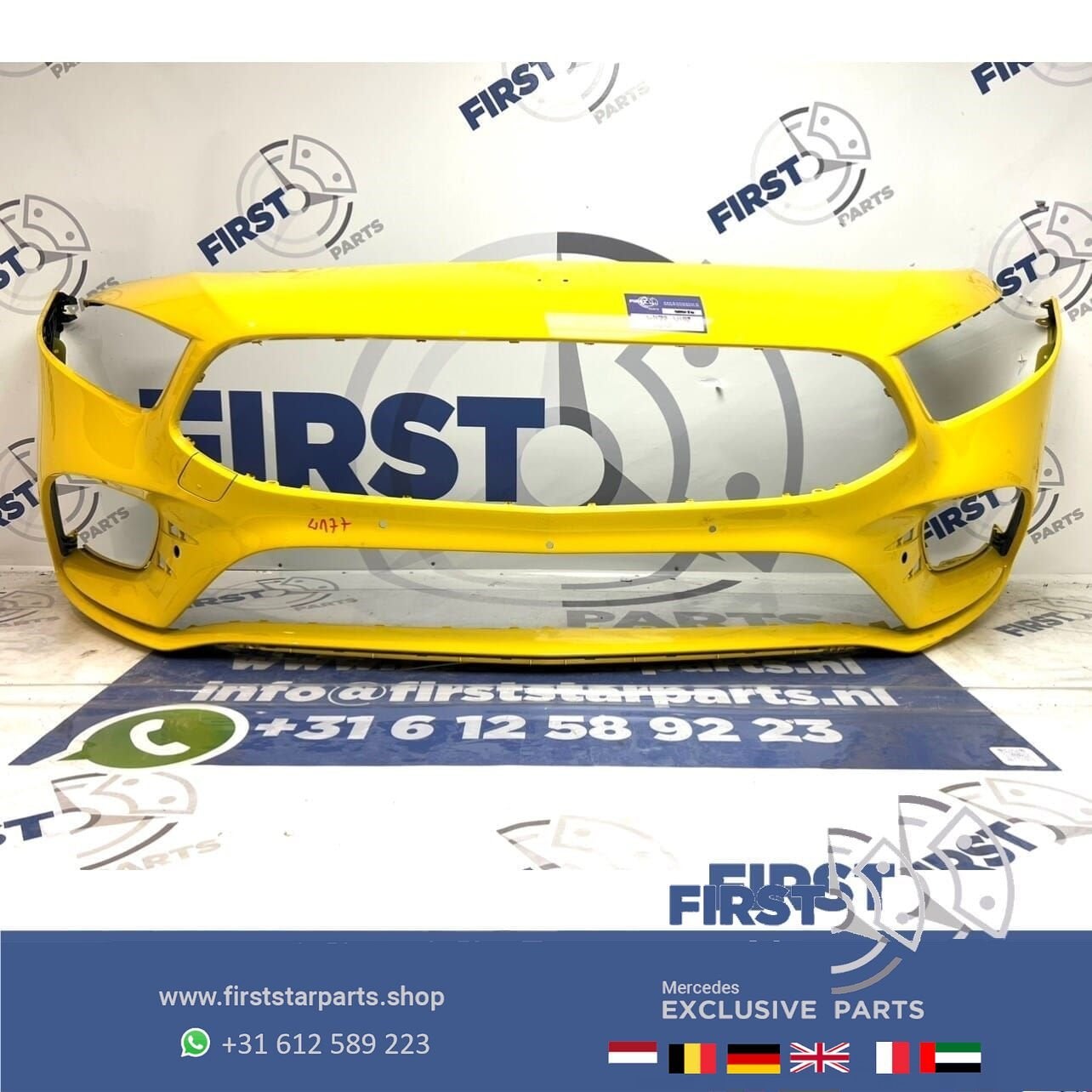 W177 BUMPER Mercedes A Klasse AMG VOORBUMPER WIT GRIJS ZWART, Utilisé, -, Avant, -