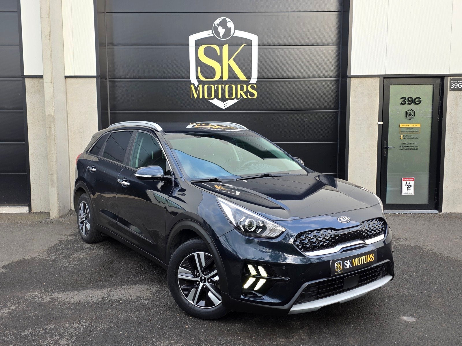 Niro HEV 1.6GDI DCT Facelift Leder ACC LaneA Fabrieksgaranti, Euro 6, Blauw, Leder, 5 zetels