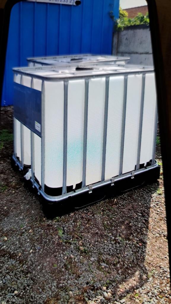 Regenvat 1000l met kraantje, Tuin en Terras, Regentonnen, Ophalen, Met kraantje