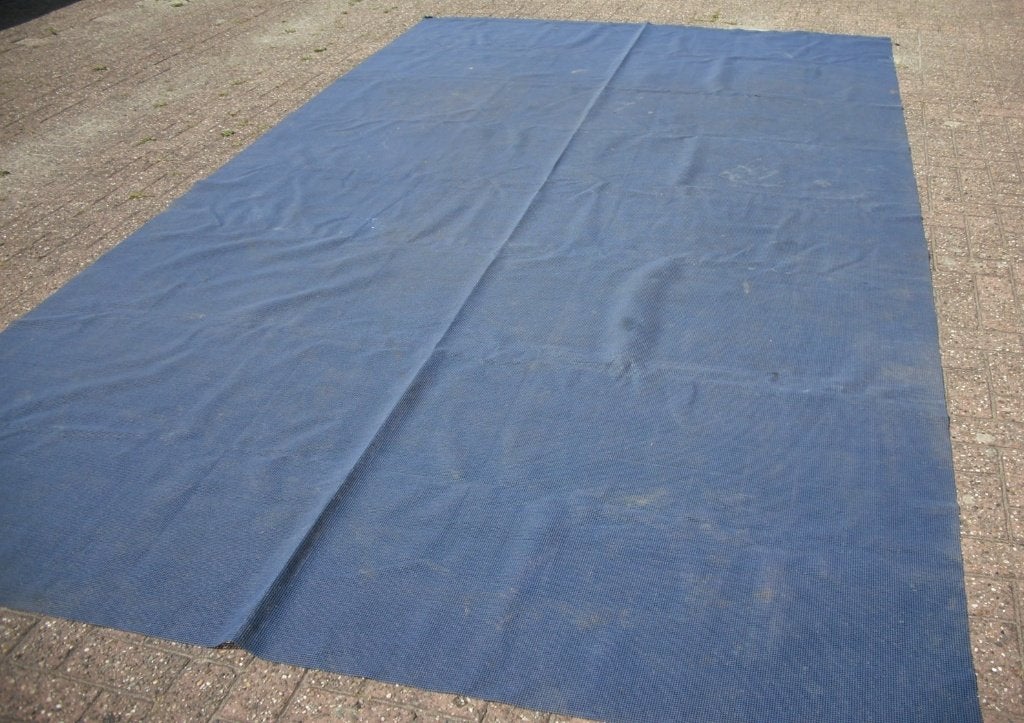 Twee rubber vloerkleden voor voortent caravan of tent 434cm, Enlèvement, Utilisé
