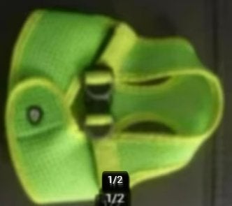 Harnais mesh jaune fluo chien S, Ophalen of Verzenden, Gebruikt, Halsband