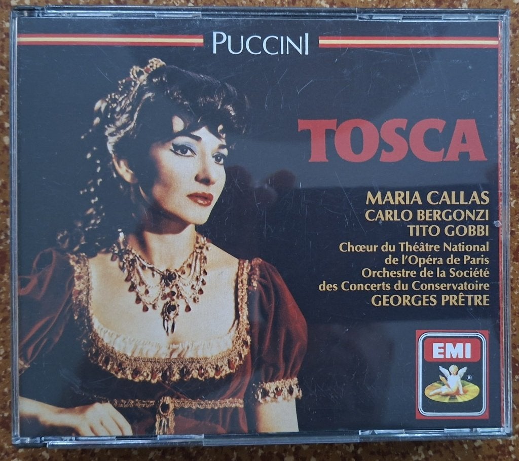 Puccini - Tosca - (Maria Callas) - dubbel cd, Ophalen of Verzenden, Zo goed als nieuw, Inclusief boekje