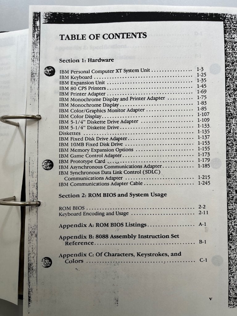 Manuel technique complet de l'IBM PC XT, Informatique & Logiciels, Ordinateurs Vintage, Enlèvement ou Envoi, IBM PC/XT technische manual en schema's