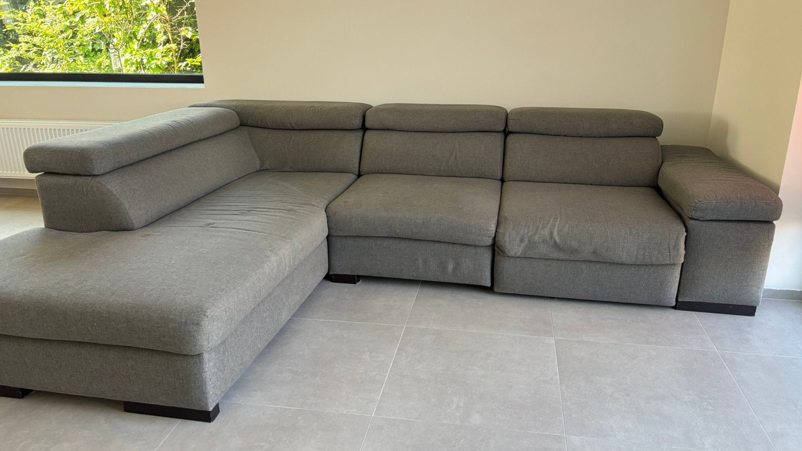 Hoekzetel, Maison & Meubles, Canapés | Sofas & Chaises Longues, Utilisé, Quatre personnes ou plus, 250 à 300 cm, 150 cm ou plus