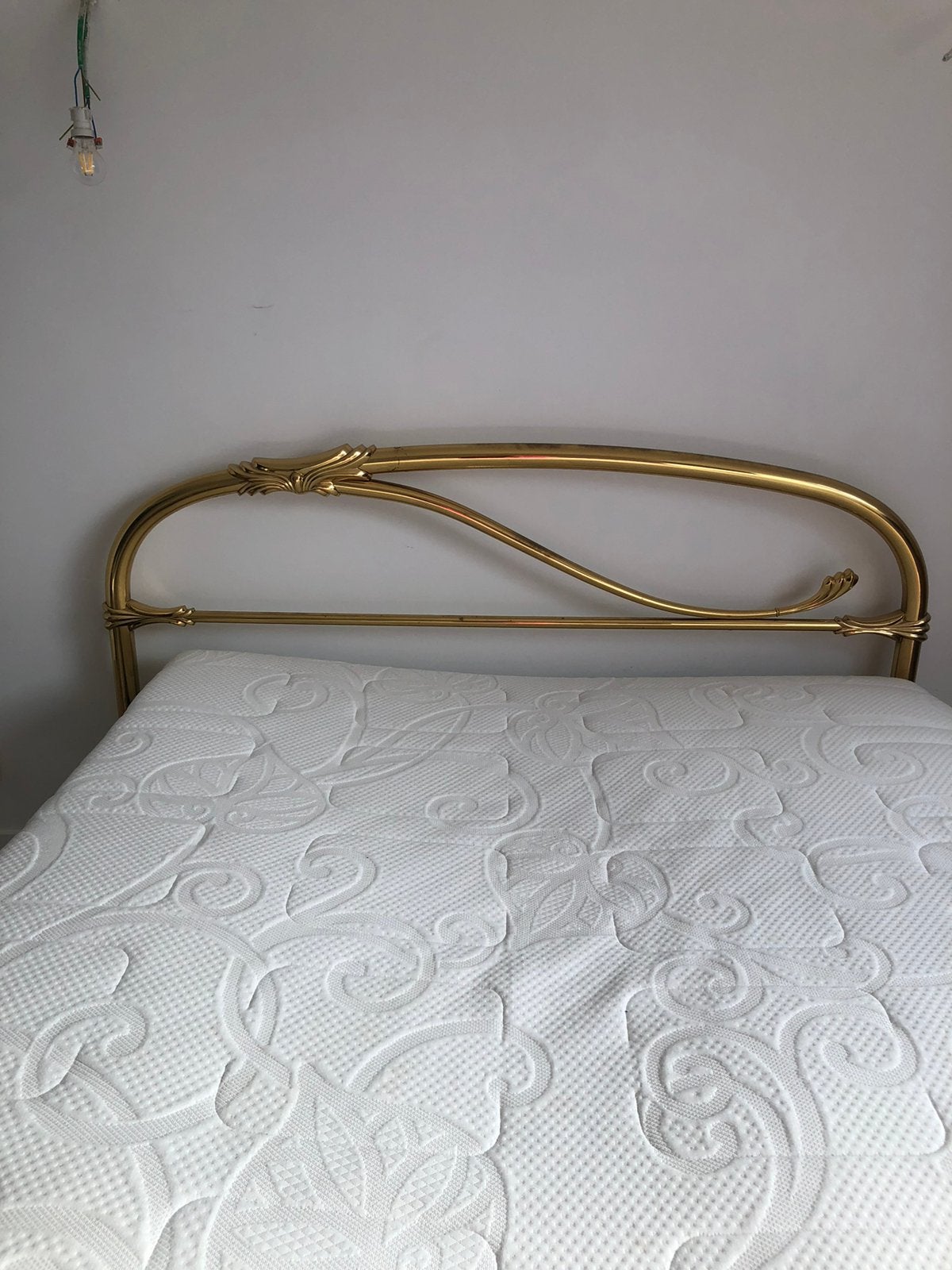 Bed in koperuitvoering, Ophalen, Zo goed als nieuw, Verstelbaar