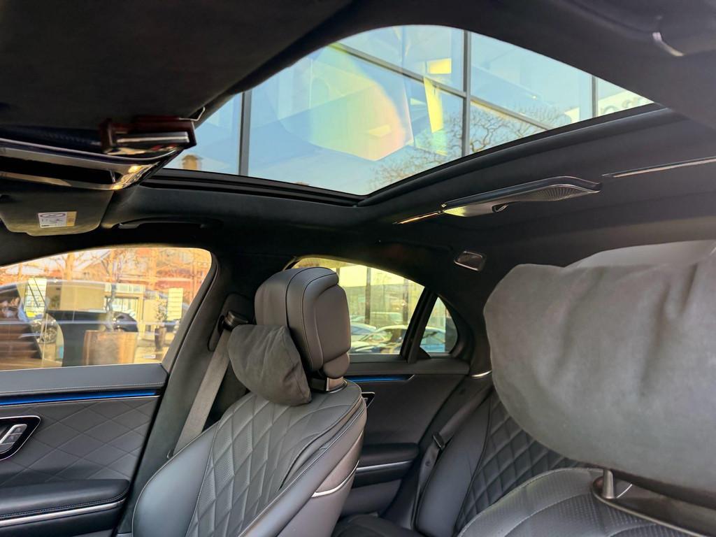 Mercedes-Benz S 580 e 4MATIC AMG LINE + BURMESTER + NAPPA +, Automaat, 4 deurs, Stof, Zwart