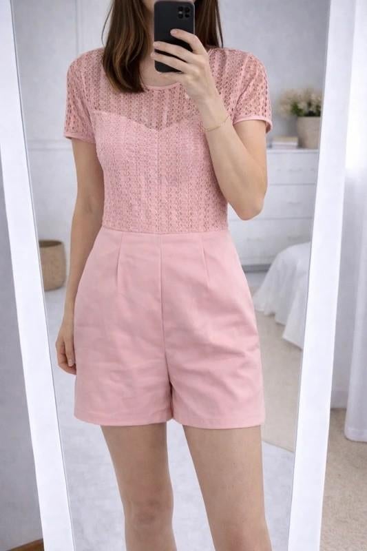 nieuwe roze playsuit, Envoi, Neuf, Rose