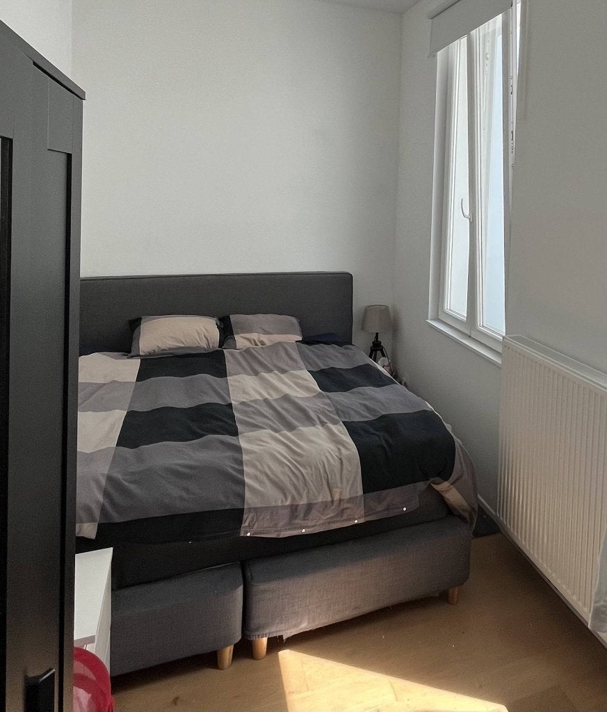 IKEA DUNVIK Boxspring 180x200 (Donkergrijs) – Mag snel weg!, Gris, Scandinavish, Enlèvement, Utilisé