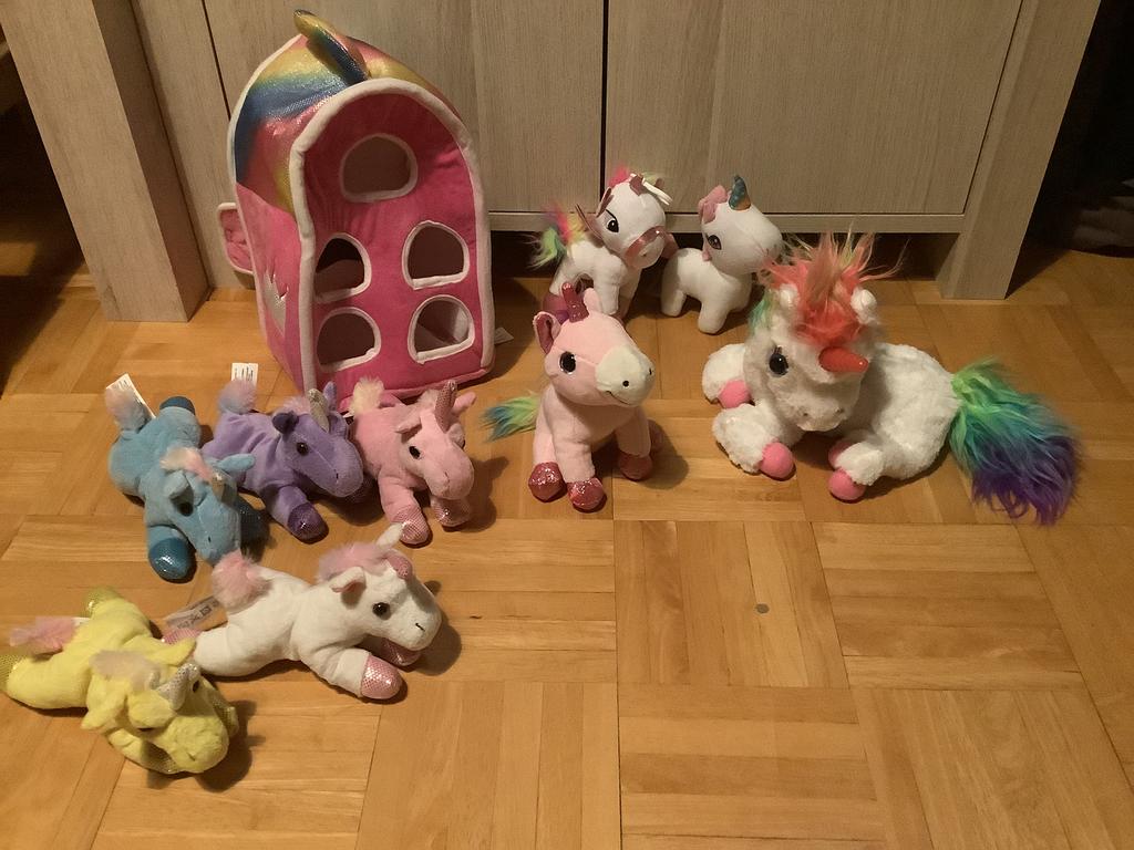 Lot eenhoorn knuffels, prima staat!, Ophalen of Verzenden, Zo goed als nieuw