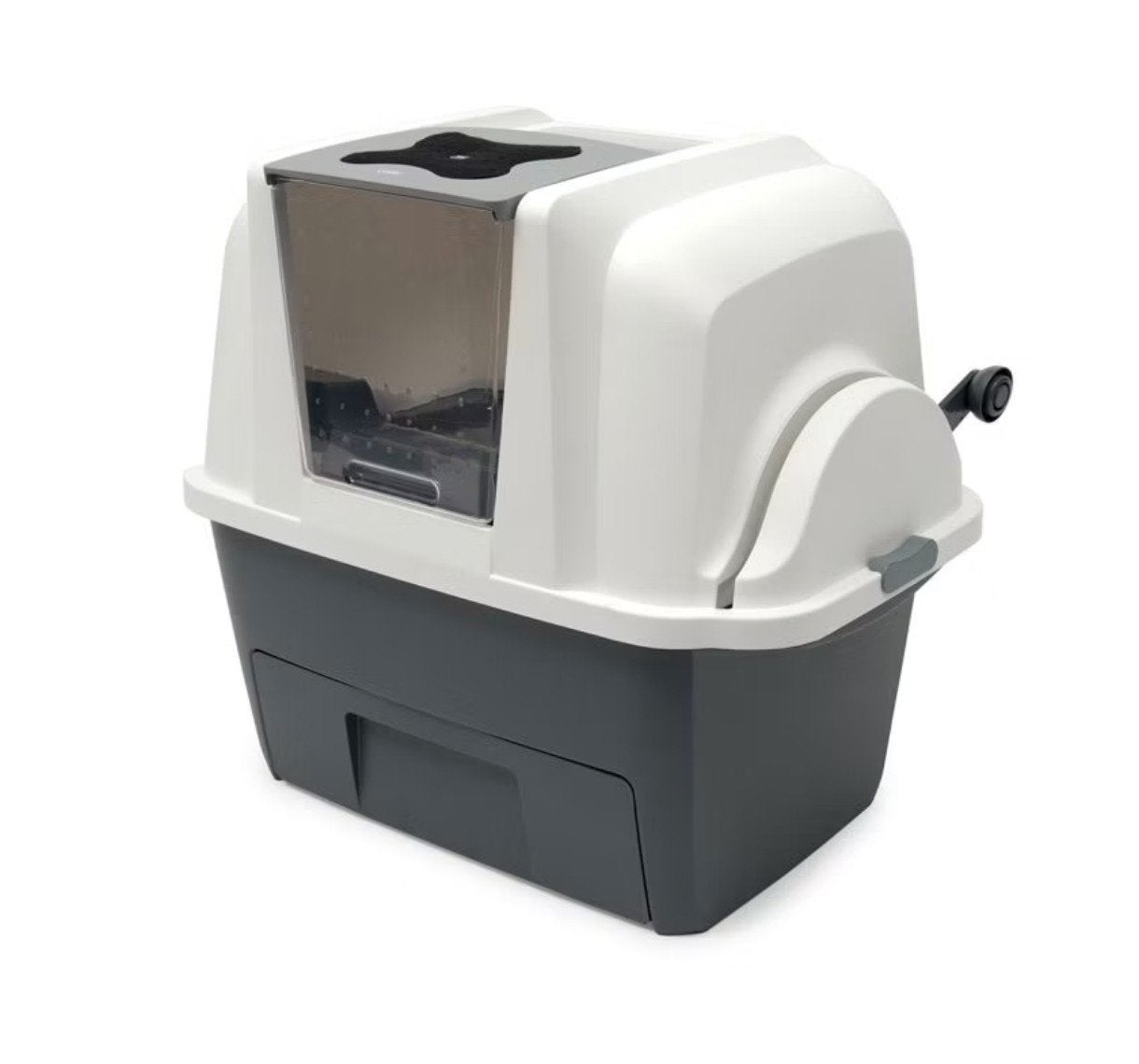 Cat It Smart Sift Kattenbak Antraciet/wit, Dieren en Toebehoren, Ophalen, Zelfreinigend, Gebruikt, Gesloten