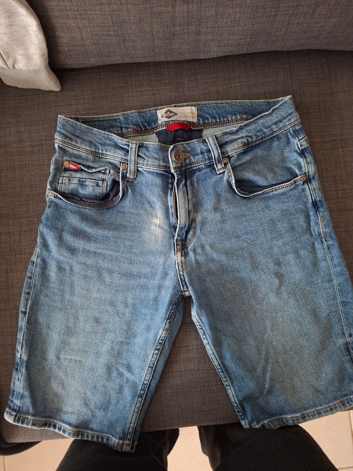 korte jeansbroek. LEE COOPER..maat M, Vêtements | Hommes, Enlèvement, Autres couleurs, W36 - W38 (confection 52/54), Lee Cooper