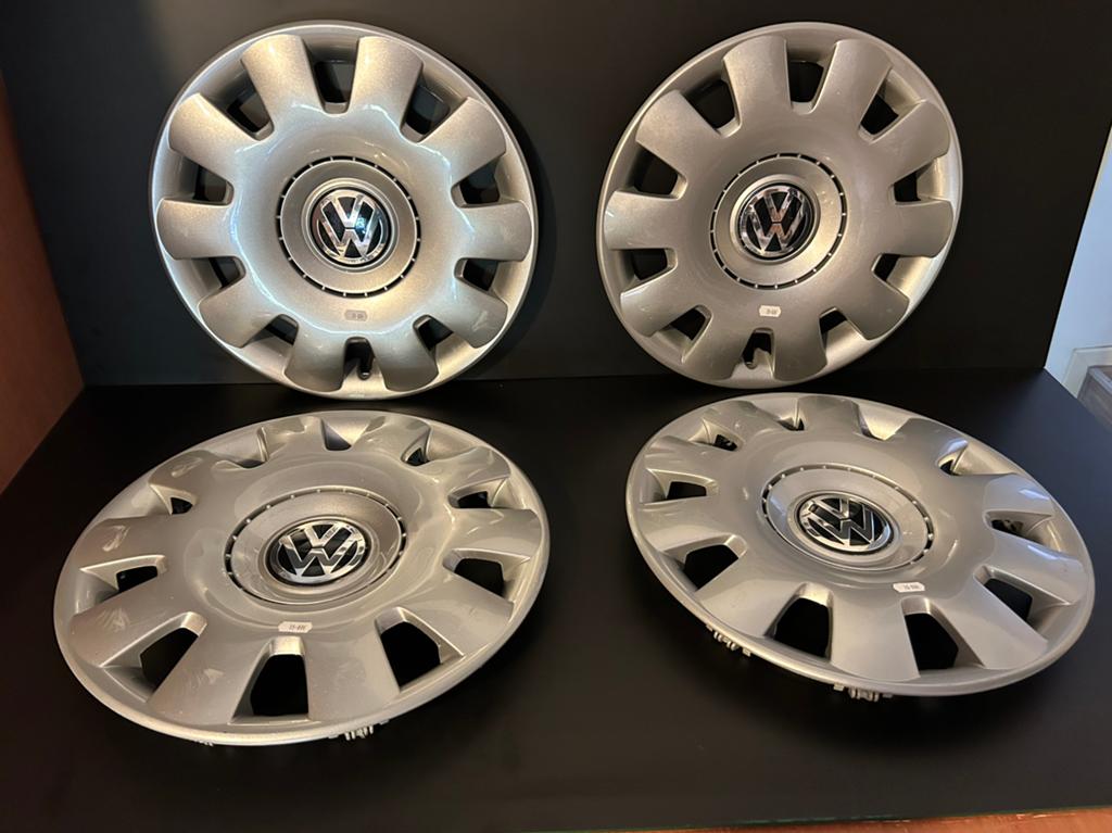 4 enjoliveurs d’origine vw polo caddy golf 4,5,6,7,8 15", Enlèvement ou Envoi, Comme neuf