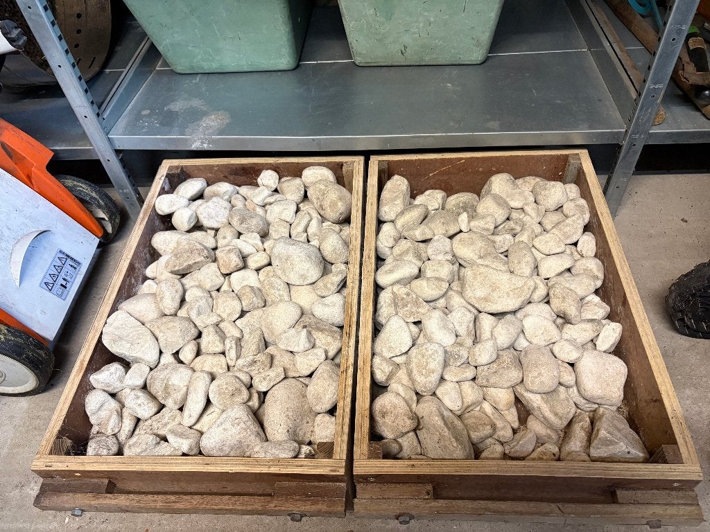 grote witte keien, Tuin en Terras, Ophalen, Gebruikt, Wit, Kei