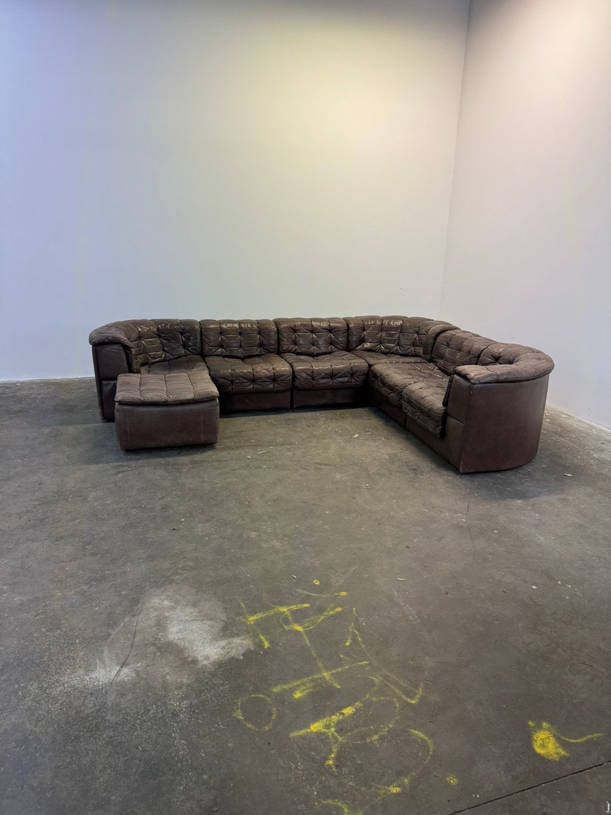 De Sede DS11 patchwork sofa 7 elementen + hocker, Enlèvement