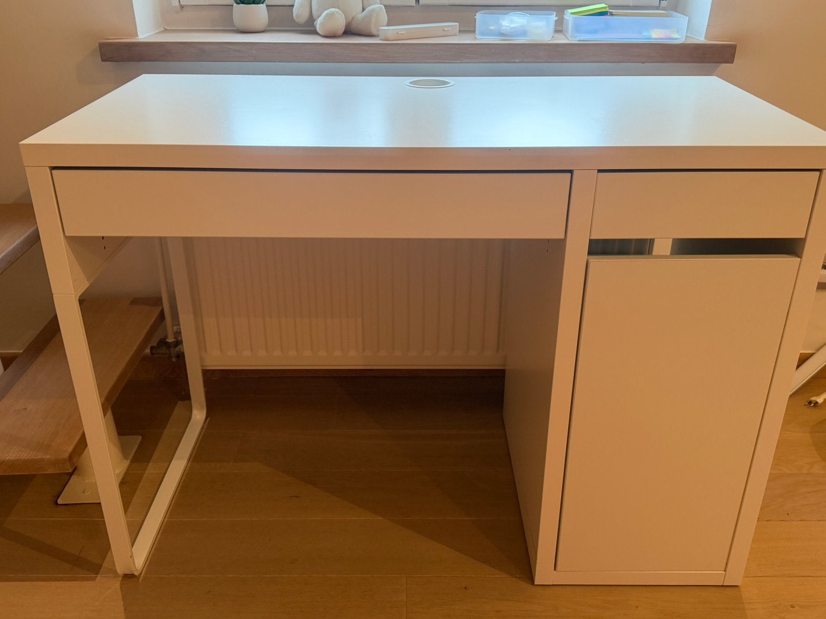 Bureau blanc, Maison & Meubles, 105 cm, Classique, 50 cm, Autres matériaux