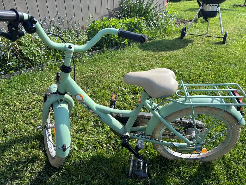 Kinderfiets 16 inch, Fietsen en Brommers, Fietsen | Kinderfietsjes, Ophalen, Gebruikt, Terugtraprem, Minder dan 16 inch