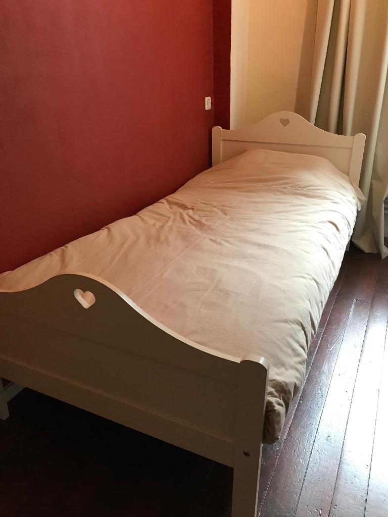 eenpersoonsbed, Huis en Inrichting, Slaapkamer | Bedden, Ophalen, Gebruikt, 90 cm, Eenpersoons
