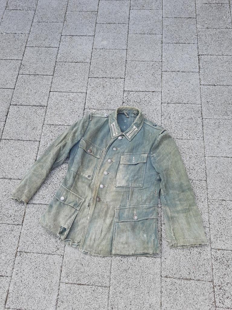 M43 drillich feldbluse, Verzamelen, Ophalen