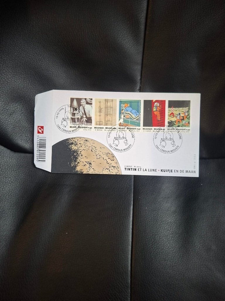 Kuifje Postzegels Mannen op de maan - Tintin, Enlèvement ou Envoi, Tintin, Comme neuf, Autres types