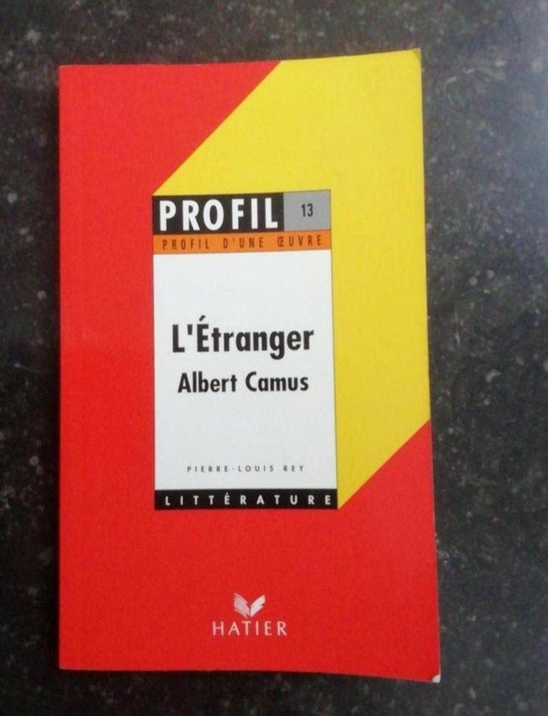 L'étranger de Camus, Enlèvement, Utilisé, Français