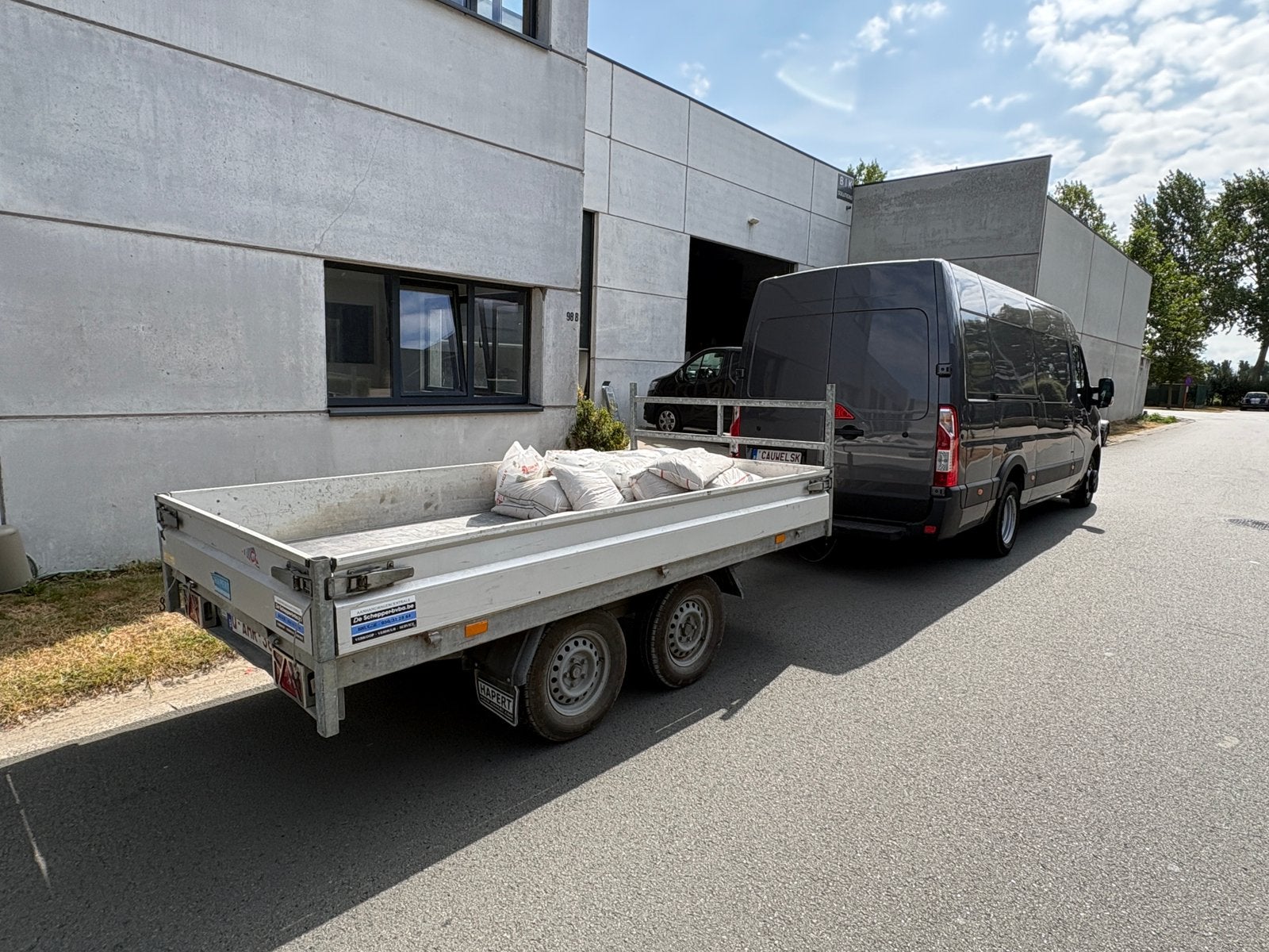 Aanhangwagen te koop, Ophalen, Gebruikt