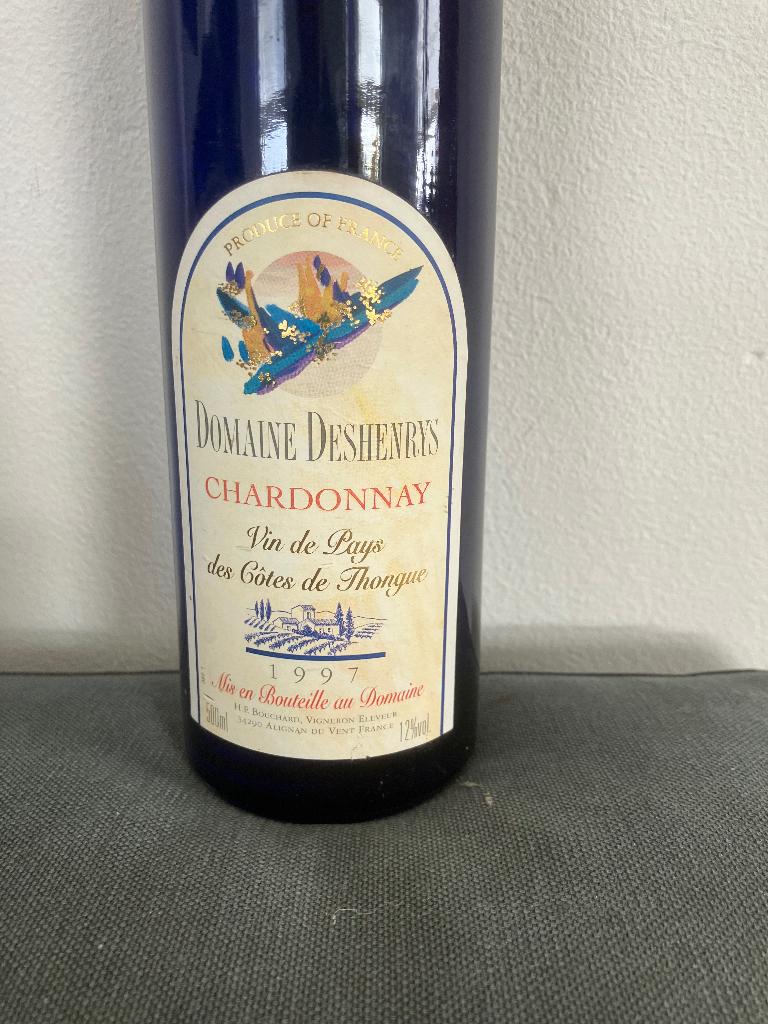 Vin CHARDONNAY  1997, Frankrijk, Ophalen of Verzenden, Witte wijn, Vol