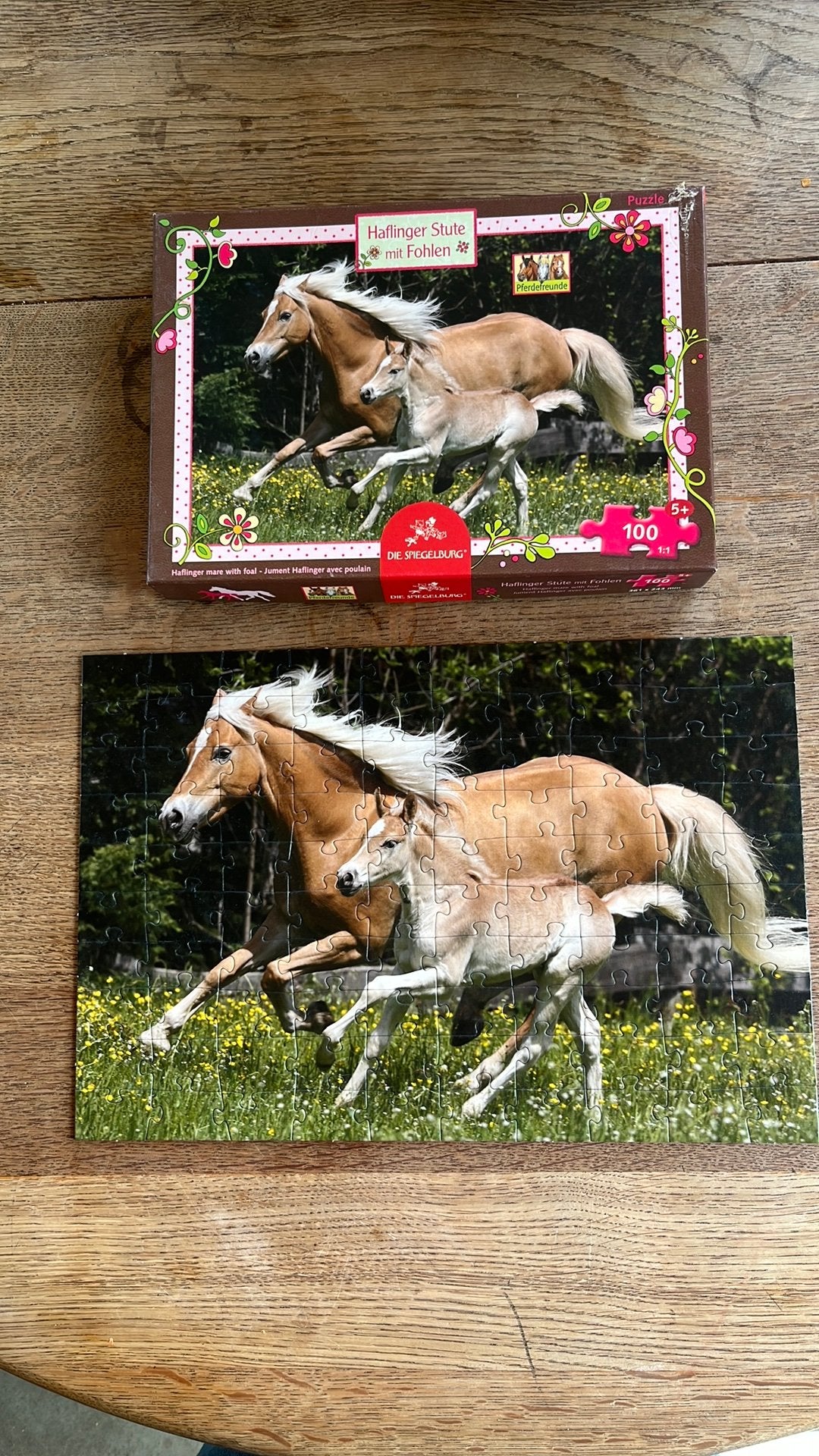 Paardenpuzzel, Ophalen
