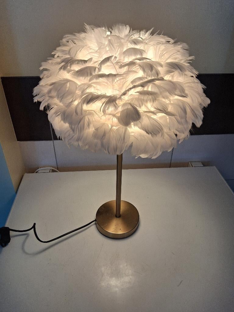 Lampe d'appoint déco plume, Ophalen, Zo goed als nieuw, Metaal
