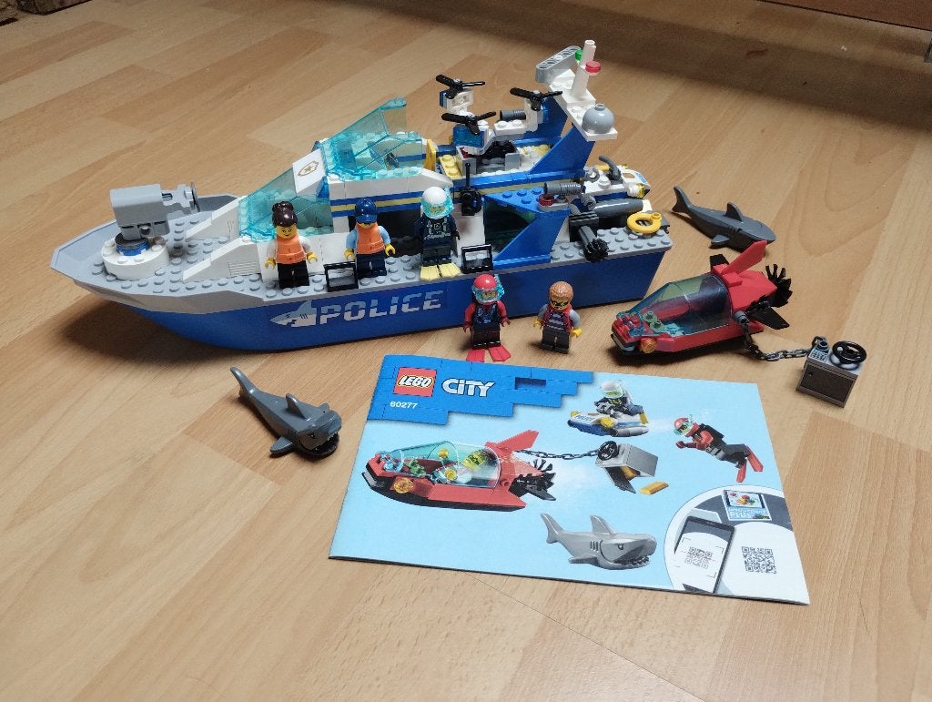 LEGO 60277 Police Patrol Boat, City, Lego, Ophalen of Verzenden, Zo goed als nieuw