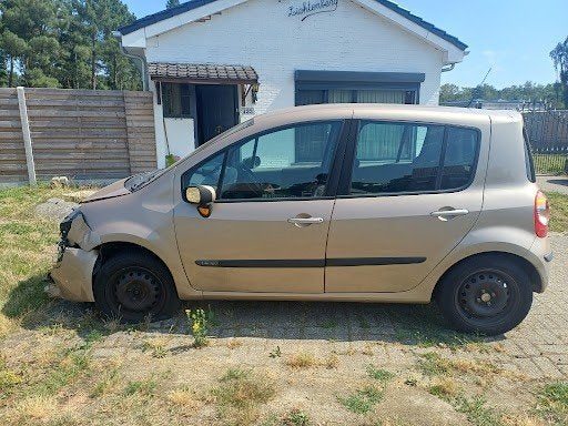 Renault Modus 1.4 16V - Schadeauto, Auto's, Renault, 4 deurs, Beige, Grijs, Particulier