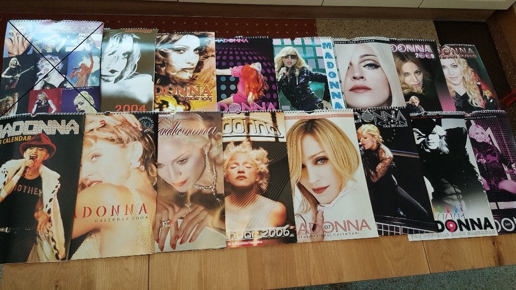 Madonna - Lot de 15 calendriers, Enlèvement ou Envoi, Utilisé