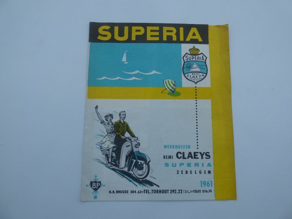BROCHURE SUPERIA, Enlèvement ou Envoi, Utilisé