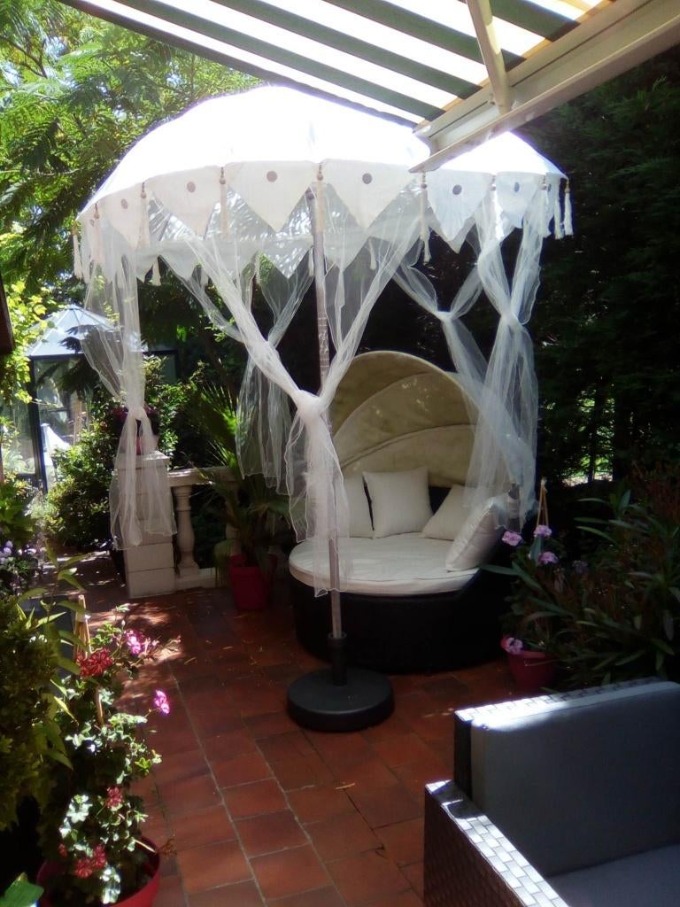 Shabby paraplu, Ophalen, Zo goed als nieuw, Stokparasol