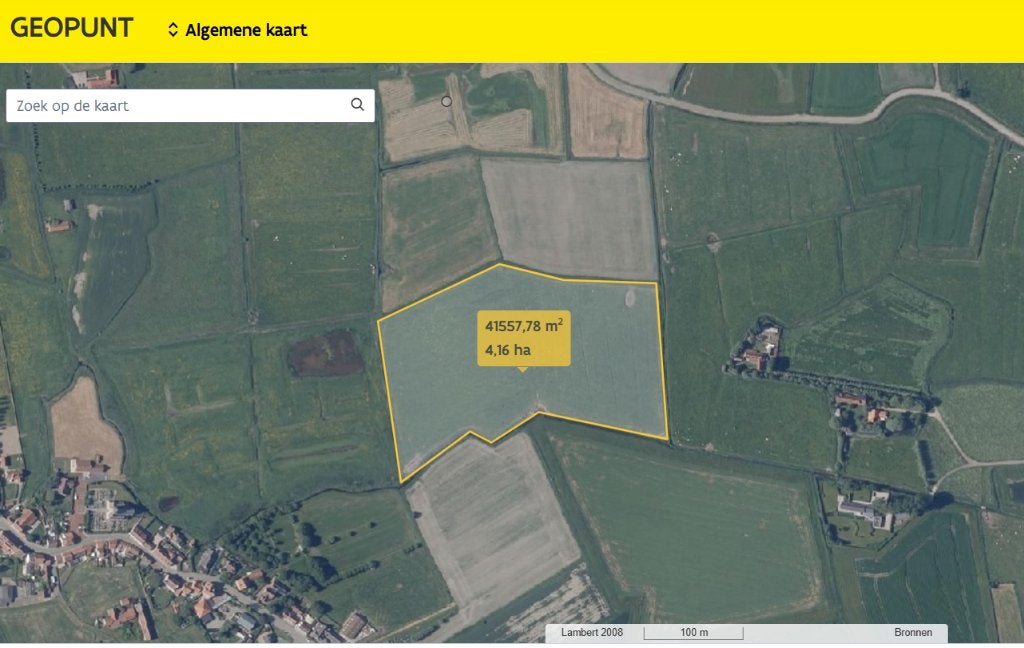 landbouwgrond 4,16 ha te Zuienkerke, Immo, Zuienkerke, Verkoop zonder makelaar, 1500 m² of meer
