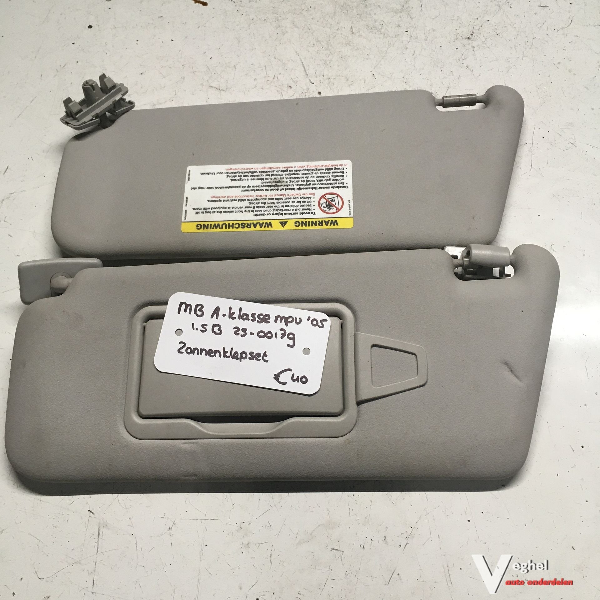 Mercedes A klasse 1.5 B 2005 2500179   Zonnekleppen, -, Utilisé, -, -