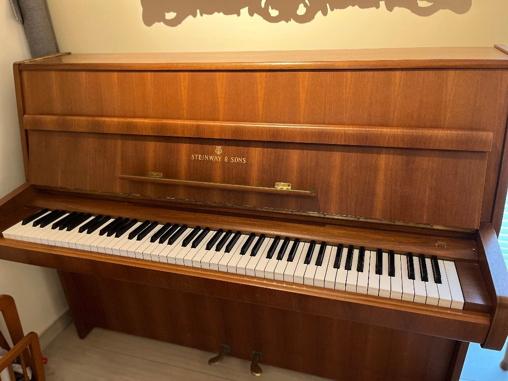 Buffetpiano, Steinway & Sons, Musique & Instruments, Pianos, Enlèvement, Comme neuf, Brun, Piano