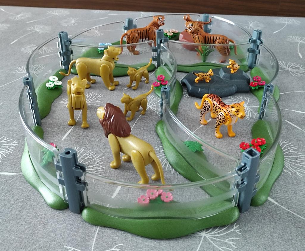 playmobil wilde dieren in omheining, Ophalen of Verzenden, Gebruikt
