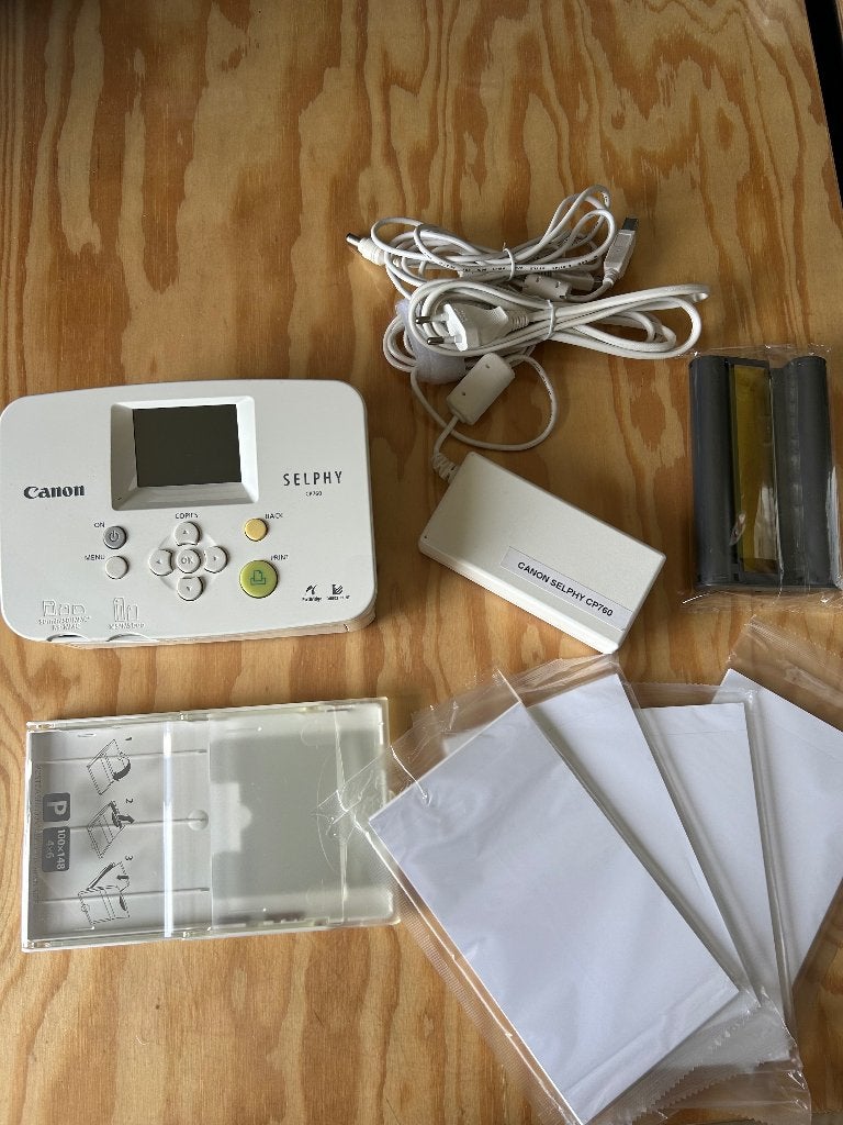 Foto printer Canon Selphy CP760 met fotopapier en cartridges, Gebruikt, Canon, Printer, Kleur printen