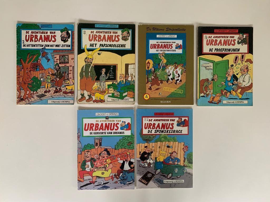6 strips Urbanus, Boeken, Stripverhalen, Meerdere stripboeken, Ophalen of Verzenden, Zo goed als nieuw