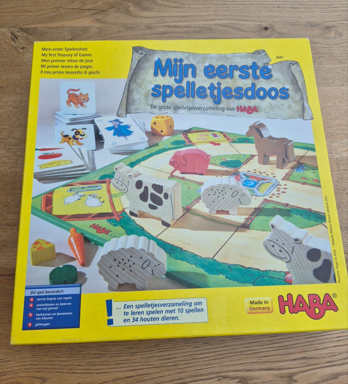 De grote spelletjesverzameling van HABA (helemaal compleet), Hobby en Vrije tijd, Vijf spelers of meer, Ophalen, Zo goed als nieuw