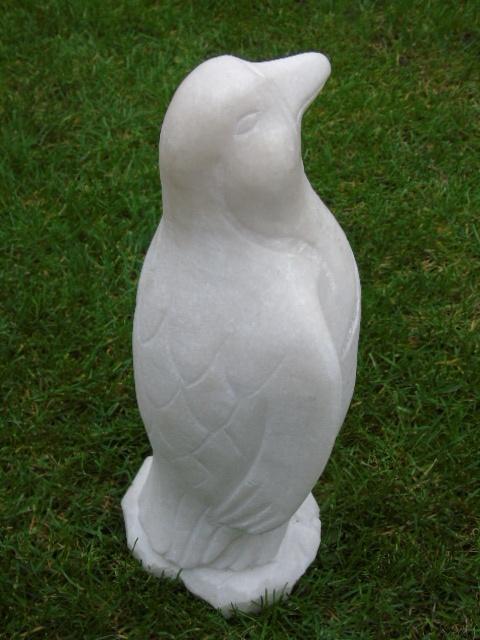 statue d un pingouin en pierre , marbre blanc, Enlèvement ou Envoi, Neuf, Pierre, Animal