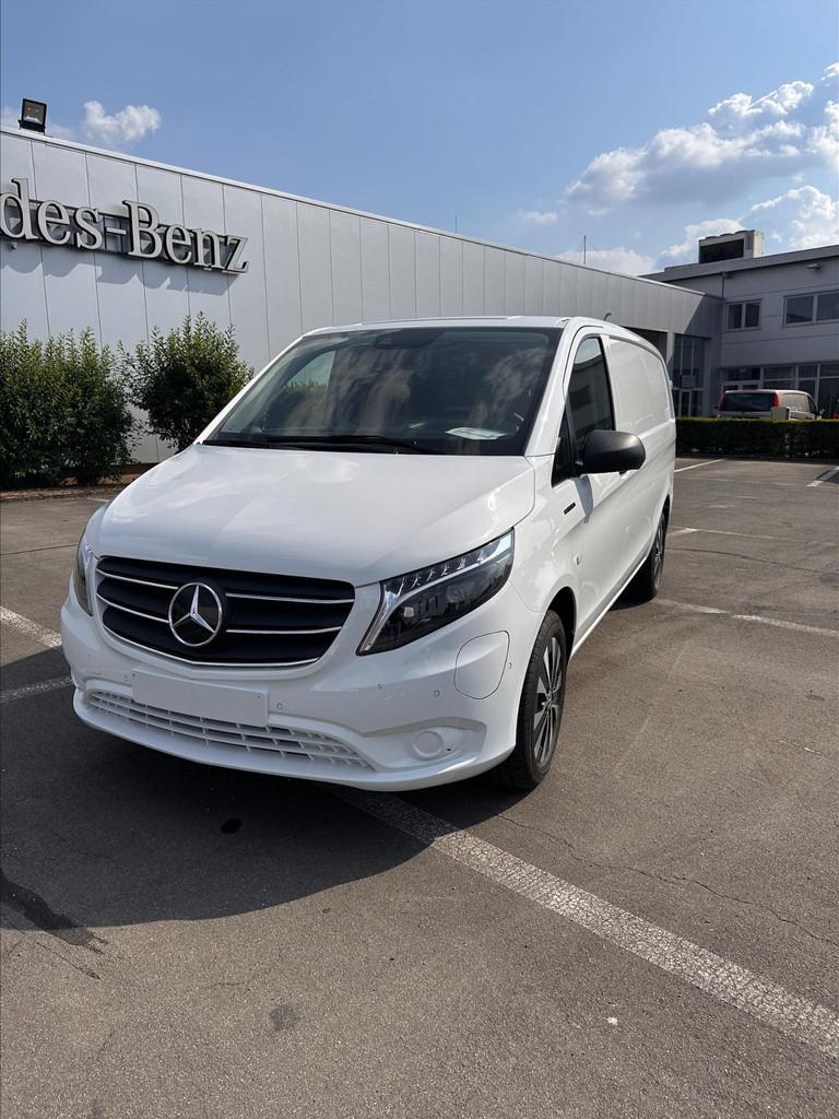 Mercedes-Benz eVito Panel 66 kWh L2 Actieve afstandsassisten, Auto's, Stof, Zwart, 116 pk, Wit