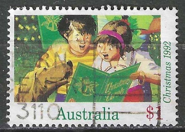 Australie 1992 - Yvert 1286 - Noël - Chanteurs (ST), Timbres & Monnaies, Timbres | Océanie, Envoi, Affranchi