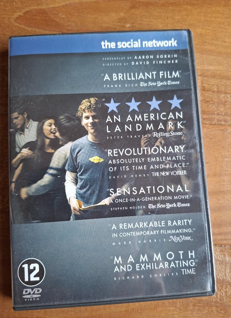 The social network - David Fincher - Jesse Eisenberg, CD & DVD, DVD | Comédie, Utilisé, Autres genres, Enlèvement ou Envoi