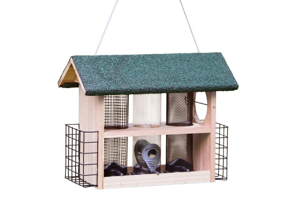 Multi Voederstation Zwart/Asfalt Dak Hailey, Dieren en Toebehoren, Ophalen of Verzenden, Nieuw, Volière