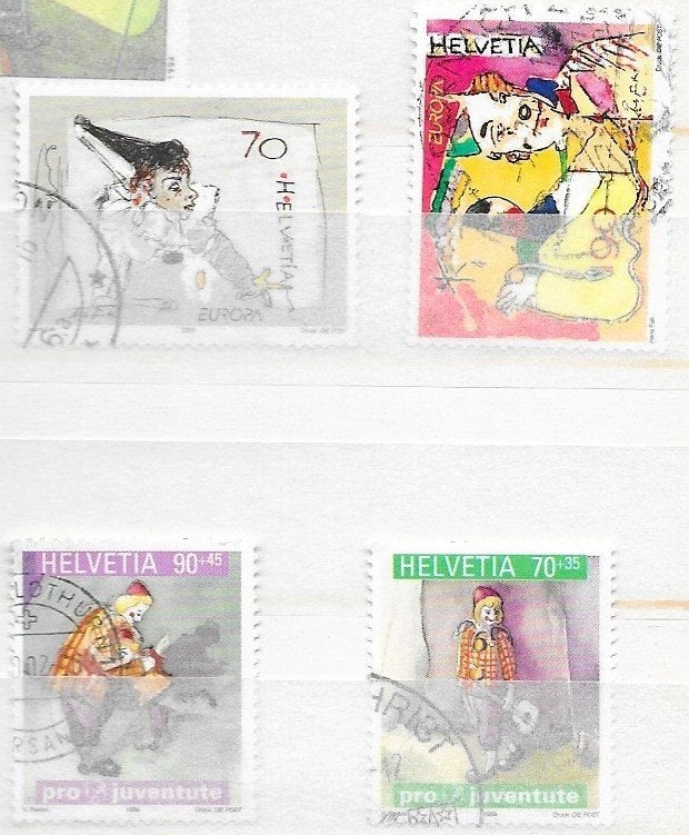 Timbres Cirque suisse, Envoi