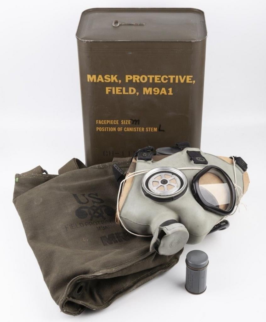 Gasmasker 2de WO, Verzamelen, Militaria | Tweede Wereldoorlog, Ophalen
